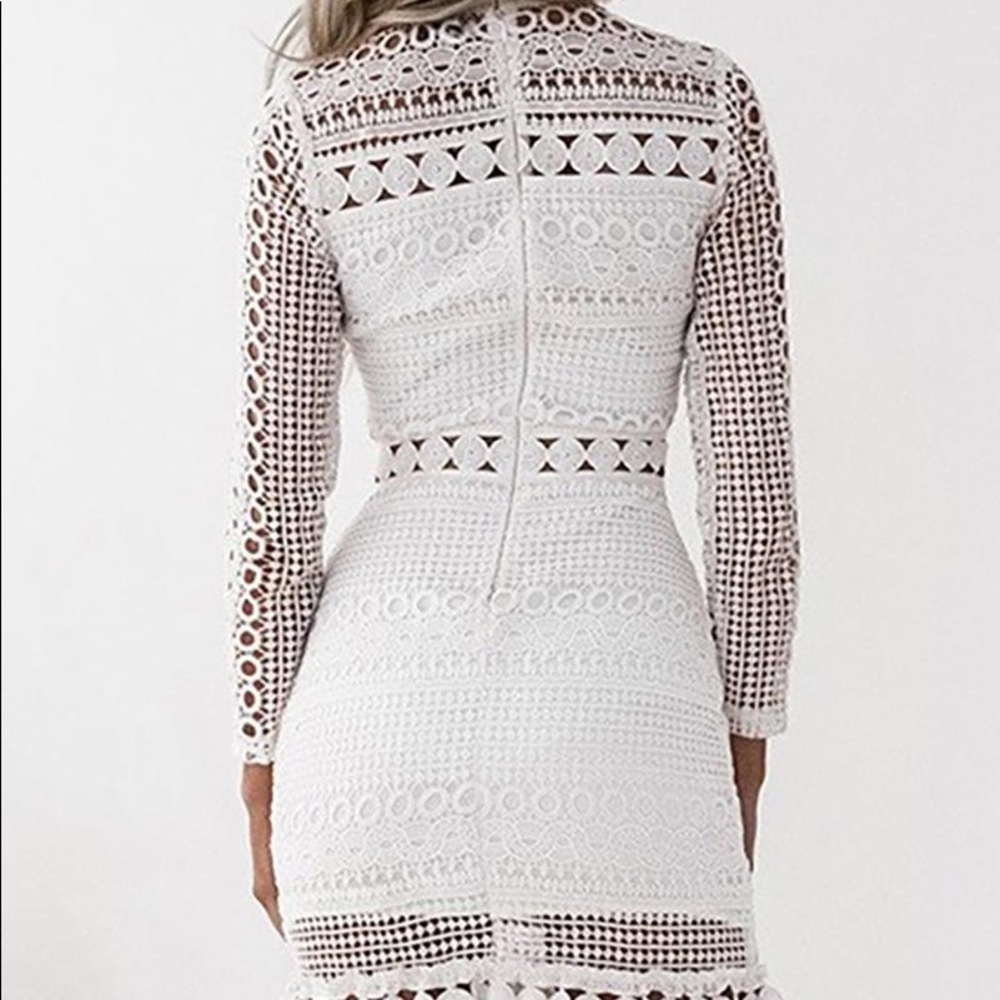 White Born to be Chic crochet lace dress - Picture 7 of 7